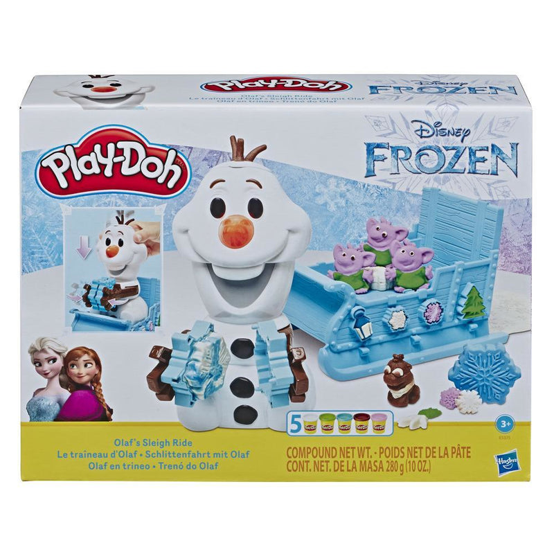 Hasbro Featuring Disney Frozen Olaf's Sleigh Ride - Knetmasse - Mehrfarbig - Kinder - Kunststoff-Topf - 3 Jahr(e) - Junge/Mädchen