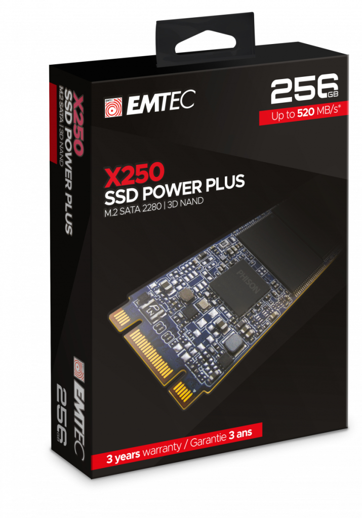 EMTEC SSD Power Plus X250 - SSD - 256 GB - intern