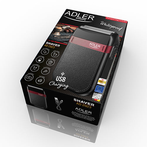 Camry Adler AD 2923 - Folienschaber - Schieber - Schwarz - Batterie/Akku - Integrierte Batterie - 45 min