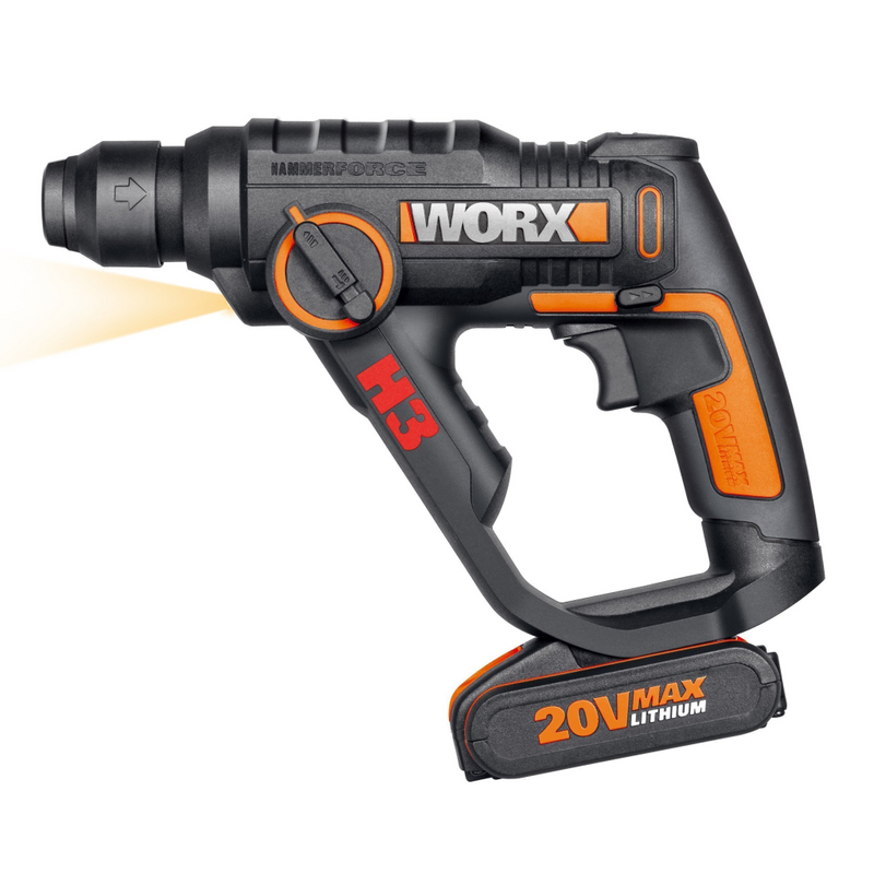 Worx H3 WX390.1 - Bohrhammer - schnurlos - 2 Modi