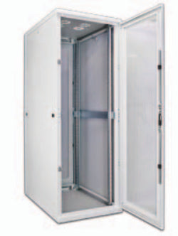Wirewin 19" Serverschrank, perforierte Türen, 600x1000mm, grau