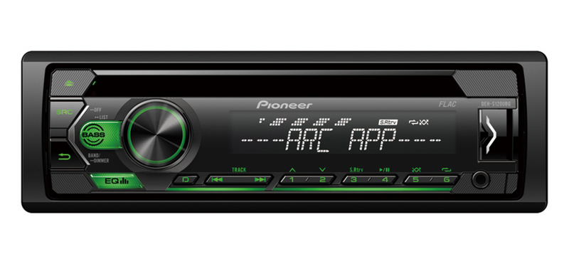 Pioneer DEH-S120UBG - Schwarz - 1 DIN - CD,CD-R,CD-RW - PTY - FLAC,MP3,WAV,WMA - LCD