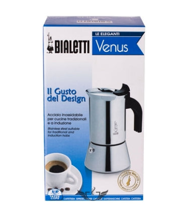 Bialetti Venus box - Pod-Kaffeemaschine - 0,3 l - Silber - Edelstahl - 6 Tassen - Kunststoff
