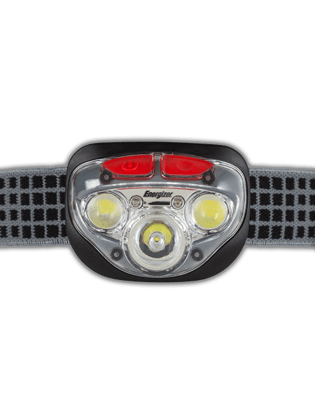 Energizer Vision HD+Focus - Stirnband-Taschenlampe - Schwarz - Grau - Transparent - 1 m - IPX4 - LED - 5 Lampen