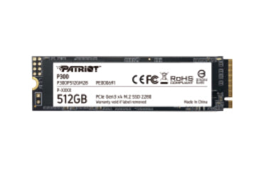 PATRIOT P300 - SSD - 512 GB - intern - M.2 2280 - PCIe 3.0 x4 (NVMe)