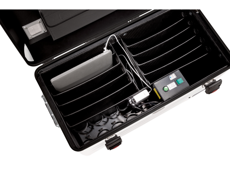 PARAT PARAPROJECT Case N10 - Wagen (nur Laden) - für 10 Notebooks - verriegelbar - Aluminium, ABS-Kunststoff, Conpearl - weiß - Bildschirmgröße: bis zu 39,6 cm (bis zu 15,6 Zoll)