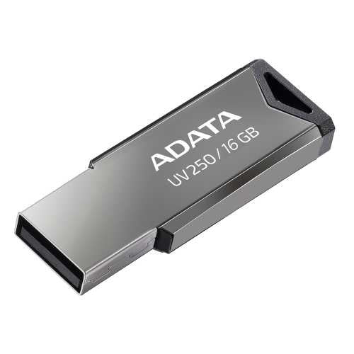 ADATA UV250 - 16 GB - USB Typ-A - 2.0 - Ohne Deckel - 5,6 g - Silber