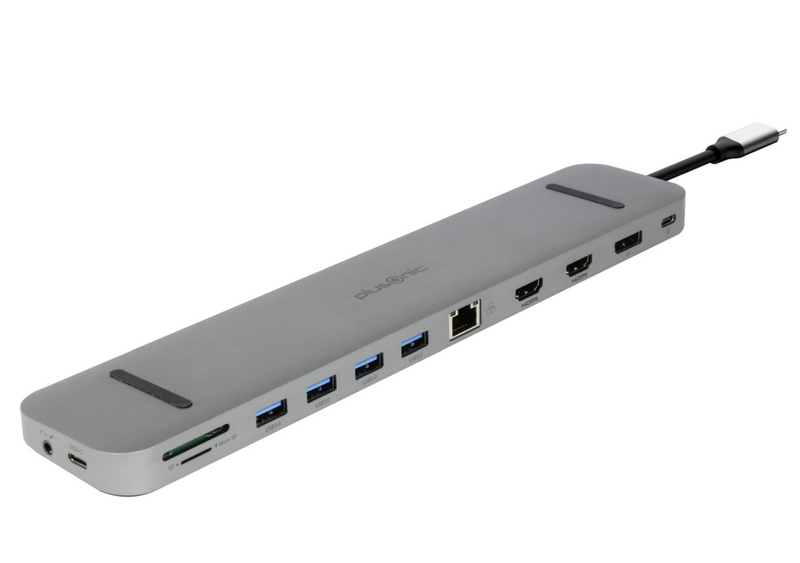 ALLNET PSUC2501 - USB 3.2 Gen 1 (3.1 Gen 1) Type-C - 3.5mm - DisplayPort - HDMI - RJ-45 - USB 3.2 Gen 1 (3.1 Gen 1) Type-A - USB 3.2 Gen 1 (3.1 Gen 1) Type-C - 3840 x 2160 Pixel - MicroSD (TransFlash) - SD - Grau - 100 W