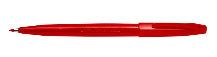 Pentel Sign Pen - Rot - Fein - Rot - Tinte auf Wasserbasis - 2 mm - 12 Stück(e)