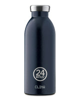 24Bottles Clima Bottle Deep Blue - 0,5 l - Blau - Edelstahl - 12 h - 24 h - 7,3 cm