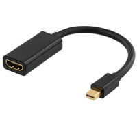 Deltaco DP-HDMI25 - 0,2 m - HDMI Typ A (Standard) - Mini DisplayPort - Männlich - Weiblich - Gerade