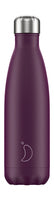 Chillys Bottles Chilly's Matte Ausgabe B500MAPPL - 500 ml - Tägliche Nutzung - Violett - Edelstahl - 24 h - 12 h