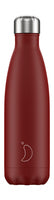 Chillys Bottles Chilly's Matte Ausgabe B500MARED - 500 ml - Tägliche Nutzung - Rot - Edelstahl - 24 h - 12 h