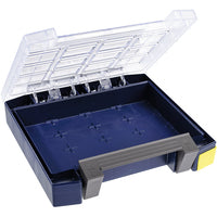 raaco Boxxser 55 - Werkzeugkasten - Blau - Transparent - Scharnier