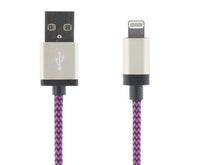 Deltaco IPLH-237 - 1 m - Lightning - USB A - Männlich - Männlich - Violett