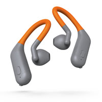 Hama WEAR8500BT True-Wireless-Sport-Kopfhörer, Ohrbügel, Mikrofon, Grau/Orange