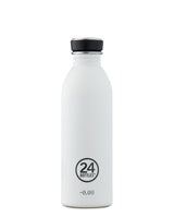 24Bottles Urban Bottle - 1000 ml - Tägliche Nutzung - Weiß - Edelstahl - Ice White - Schraubdeckel