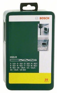 Bosch HSS-R - Bohrersatz - für Metall - 25 Stücke