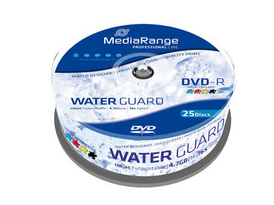 MEDIARANGE 25 x DVD-R - 4.7 GB 16x - weiß - mit Tintenstrahldrucker bedruckbare Oberfläche