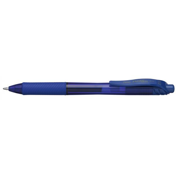Pentel Energel X 1.0 - Anklippbarer versenkbarer Stift - Blau - Blau - Kunststoff - 1 mm - Beidhändig