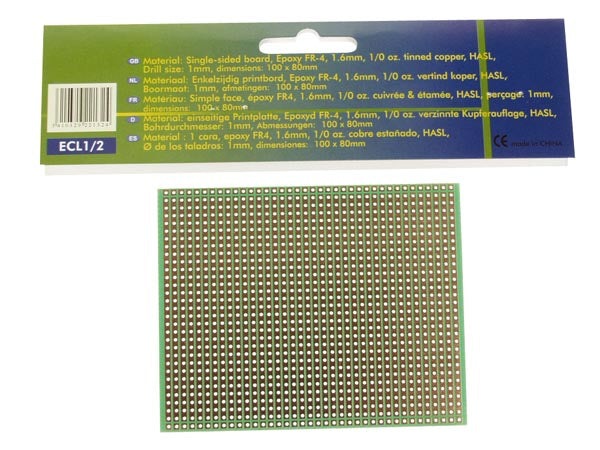 Velleman ECL1/2 - Set Breadboard Leiterplatte (PCB) - 100 mm - 80 mm