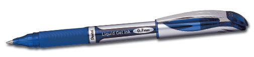 Pentel EnerGel Xm - Verschlossener Gelschreiber - Blau - Blau - Grau - Kunststoff - Kautschuk - Fein - Beidhändig