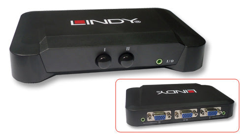 Lindy VGA & Audio Switch 2:1 - Video/Audio-Schalter
