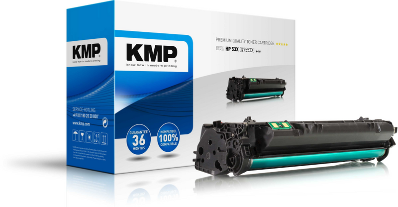 KMP H-T87 - Schwarz - kompatibel - Tonerpatrone (Alternative zu: HP 53X)