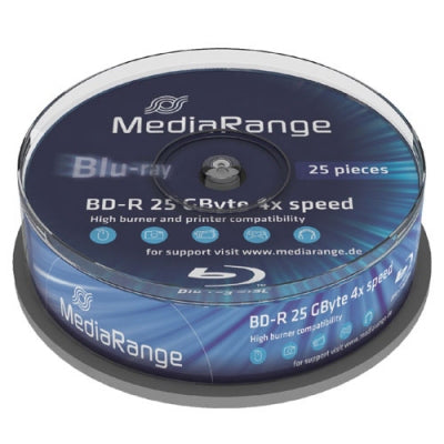 MEDIARANGE 25 x BD-R - 25 GB 4x - Spindel