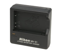 Nikon Battery Charger MH-61 - Schwarz - COOLPIX 3700 - 4200 - 5200 - 5900 - 7900 - P3 - P4 - P5000 - S10