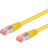 Wentronic Patch-Kabel CAT6 1.0m gelb S/FTP 2xRJ45 LSOH CU - Kabel - Netzwerk