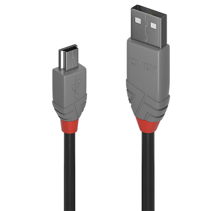 Lindy Anthra Line - USB-Kabel - USB (M) bis Mini-USB, Typ B (M)