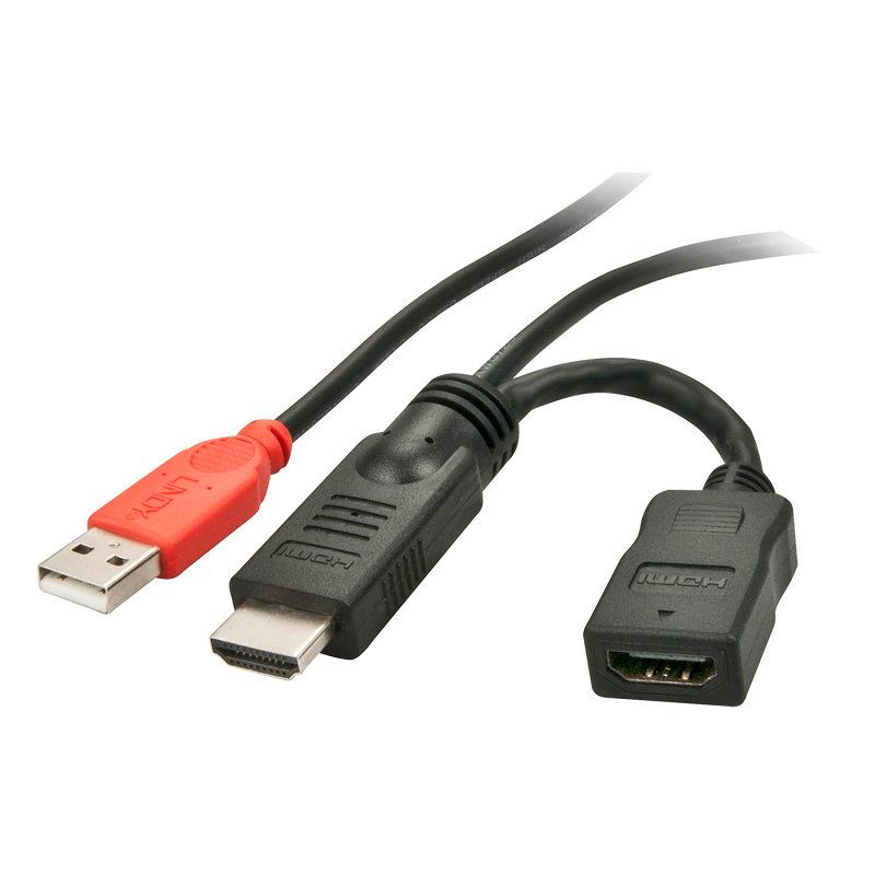 Lindy Stromeinspeisungsadaper - Strom- / Audio- / Videokabel - HDMI, USB (nur Strom)