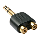 Lindy Audio-Adapter - RCA x 2 (W) bis Stereo-Stecker (M)