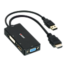 Lindy Videokonverter - HDMI - DVI, DisplayPort, VGA