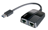 Lindy USB 3.0 Dual Gigabit Ethernet Adapter - Netzwerkadapter