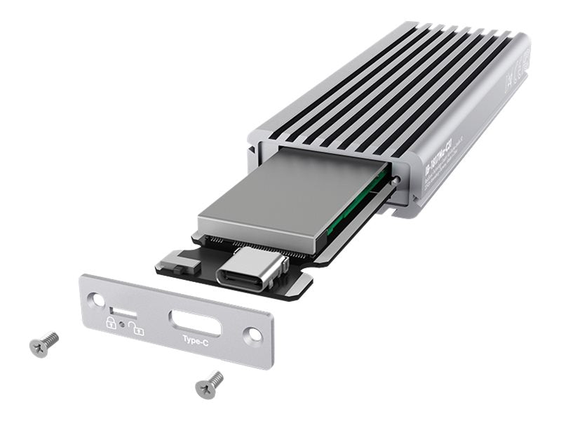 ICY BOX IB-1817Ma-C31 - Speichergehäuse mit Datenanzeige - M.2 - M.2 NVMe Card - USB 3.1 (Gen 2)