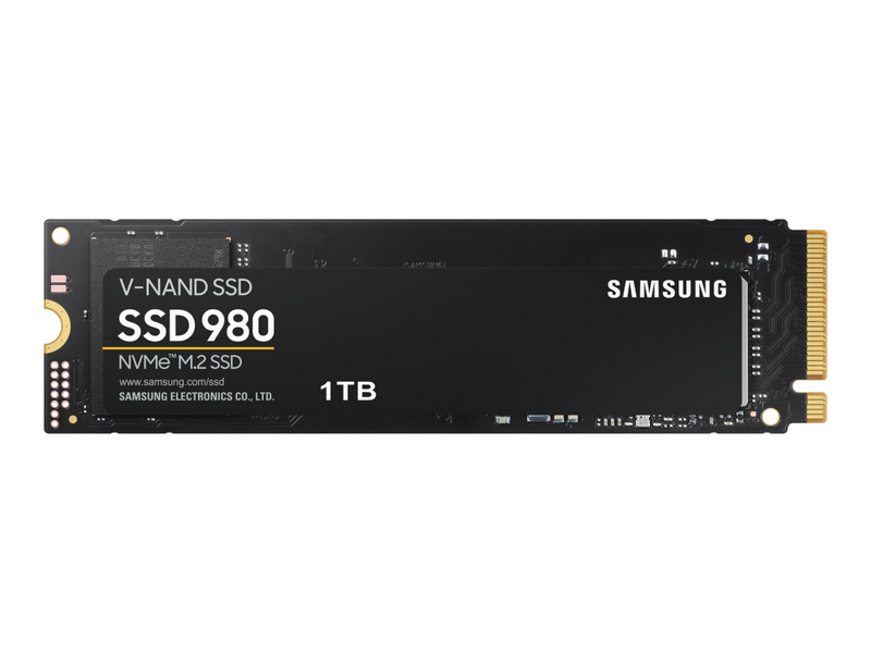 Samsung 980 MZ-V8V1T0BW - SSD - verschlüsselt - 1 TB - intern - M.2 2280 - PCIe 3.0 x4 (NVMe)