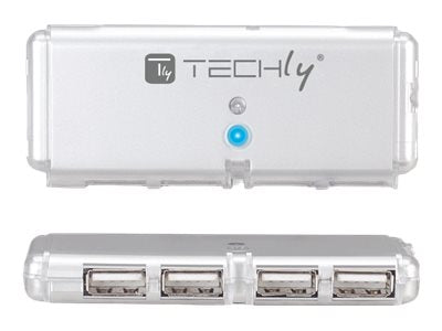 Techly Hub - 4 x USB 2.0 - Desktop