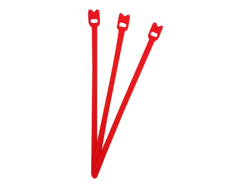 FASTECH ETK FAST-Straps ETK-7-2 - Klettverschlussriemen für Kabelmanagement - 20 cm - Rot (Packung mit 10)
