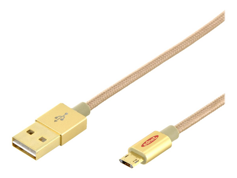 ednet.  USB-Kabel - Micro-USB Typ B (M) bis USB (M)