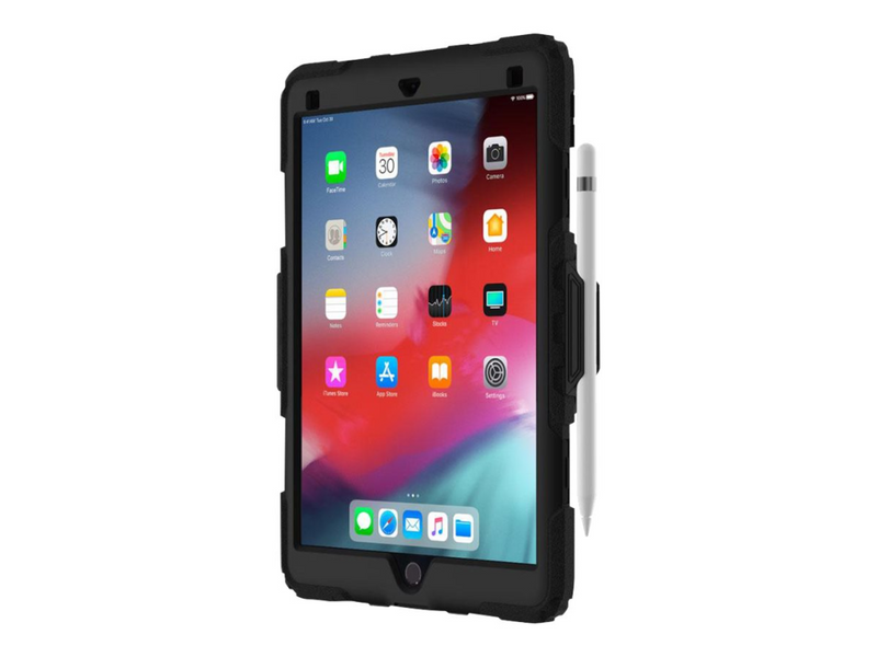 Griffin Survivor All-Terrain - Schutzhülle für Tablet - widerstandsfähig - Silikon, Polycarbonat - Schwarz, klar - für Apple 10.5-inch iPad Air (3. Generation)