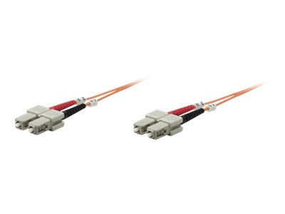 IC Intracom Intellinet Fiber Optic Patch Cable, OM1, SC/SC, 1m, Orange, Duplex, Multimode, 62.5/125 µm, LSZH, Fibre, Lifetime Warranty, Polybag - Patch-Kabel - SC multi-mode (M)