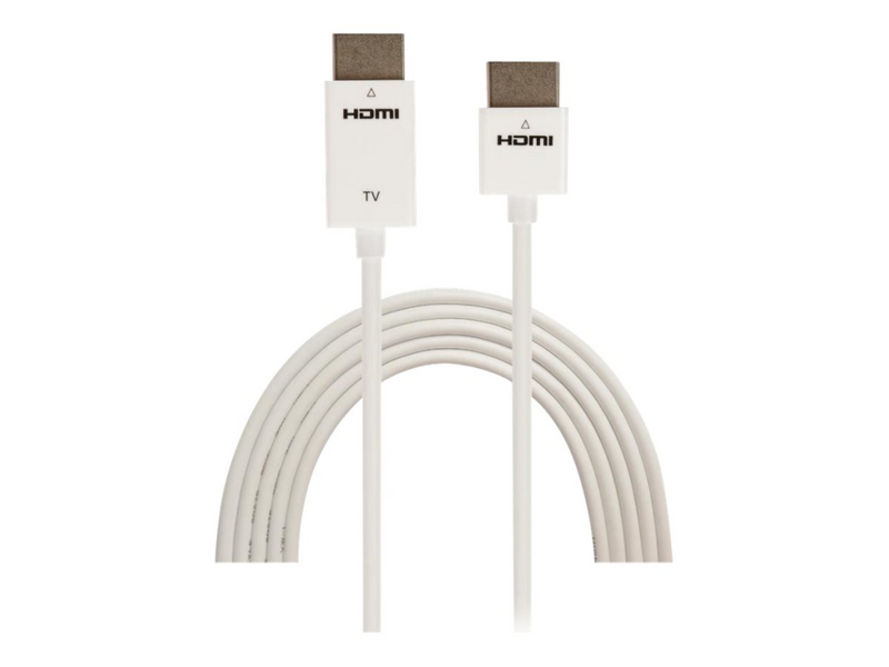 Techly Ultra Slim - HDMI-Kabel mit Ethernet - HDMI männlich zu HDMI männlich