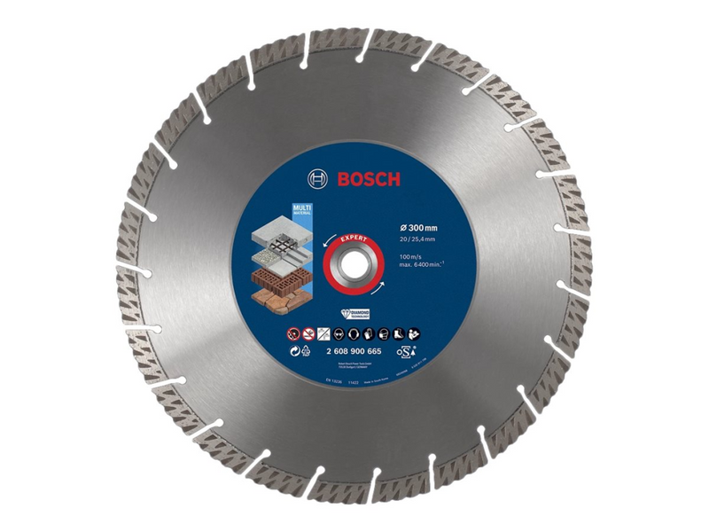 Bosch Expert - Diamant-Schneidscheibe - für Beton, Stahlbeton, Ziegelsteine, Dachziegel, Multimaterial, Porenbeton
