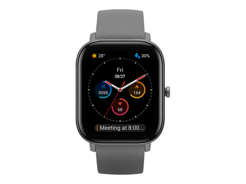 Amazfit GTS - Intelligente Uhr mit Riemen - Silikon - Orange - Anzeige 4.2 cm (1.65")