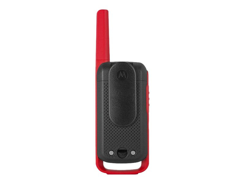 Motorola Solutions Motorola Talkabout T62 - Tragbar - Zwei-Wege Funkgerät - PMR - 446 MHz - 16 Kanäle - Schwarz, Rot (Packung mit 2)