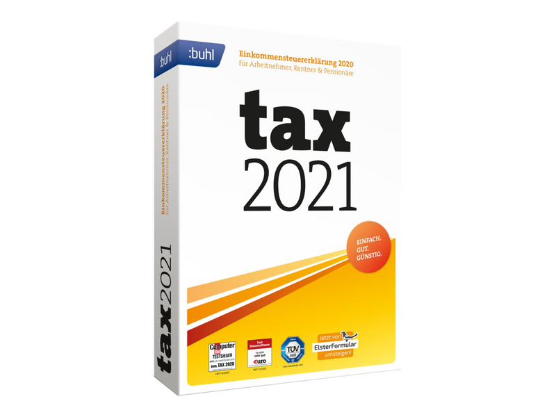 Buhl Data Service Tax 2021 - Box-Pack - CD, Download (Faltschachtel)
