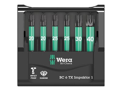 Wera Bit-Check 6 TX Impaktor 1 - Schraubenziehersatz