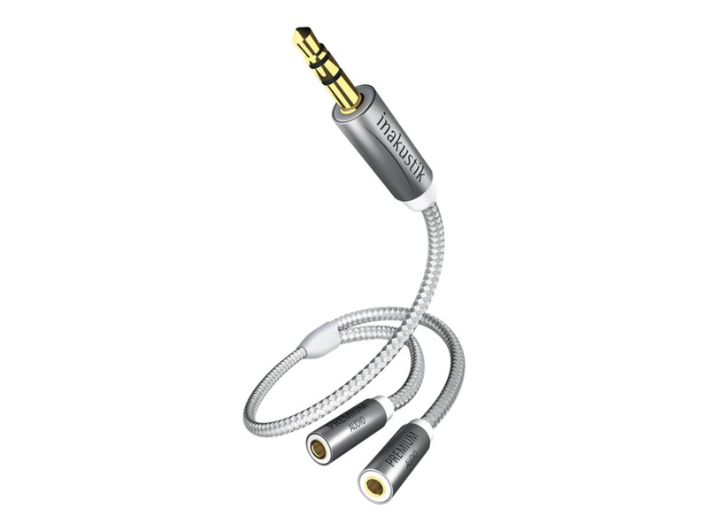 in-akustik Premium - Kopfhörer-Splitter - Stereo Mini-Klinkenstecker (M)